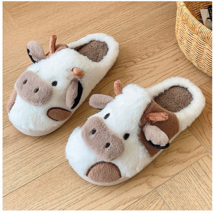 Moozy Slippers Cow