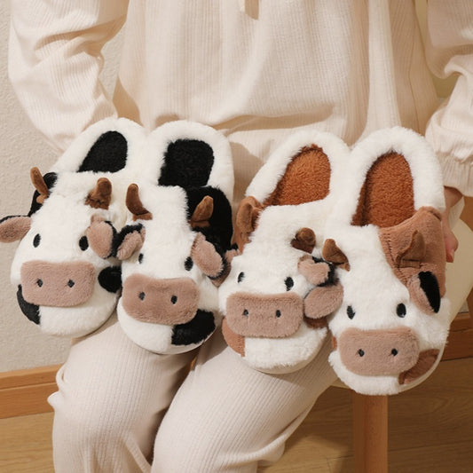 Moozy Slippers Cow